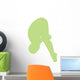 Gymnastics Front Dive Green Wall Decal