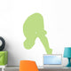 Gymnastics Front Dive Green Wall Decal