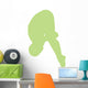 Gymnastics Front Dive Green Wall Decal