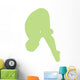 Gymnastics Front Dive Green Wall Decal