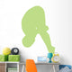 Gymnastics Front Dive Green Wall Decal