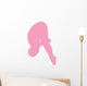 Gymnastics Front Dive Pink Wall Decal