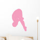 Gymnastics Front Dive Pink Wall Decal