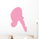 Gymnastics Front Dive Pink Wall Decal