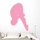 Gymnastics Front Dive Pink Wall Decal