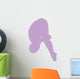 Gymnastics Front Dive Lavender Wall Decal