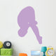 Gymnastics Front Dive Lavender Wall Decal