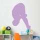Gymnastics Front Dive Lavender Wall Decal