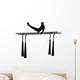 Gymnastics Silhouette Parallel Bars Wall Decal