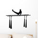 Gymnastics Silhouette Parallel Bars Wall Decal