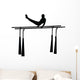 Gymnastics Silhouette Parallel Bars Wall Decal
