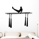 Gymnastics Silhouette Parallel Bars Wall Decal