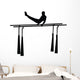 Gymnastics Silhouette Parallel Bars Wall Decal
