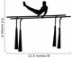 Gymnastics Silhouette Parallel Bars Wall Decal