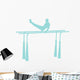 Gymnastics Parallel Bars Blue Wall Decal