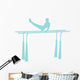 Gymnastics Parallel Bars Blue Wall Decal