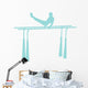 Gymnastics Parallel Bars Blue Wall Decal