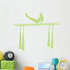 Gymnastics Parallel Bars Green Wall Decal