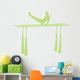 Gymnastics Parallel Bars Green Wall Decal