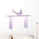 Gymnastics Parallel Bars Lavender Wall Decal