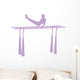 Gymnastics Parallel Bars Lavender Wall Decal