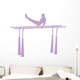 Gymnastics Parallel Bars Lavender Wall Decal