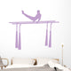 Gymnastics Parallel Bars Lavender Wall Decal