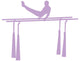 Gymnastics Parallel Bars Lavender Wall Decal