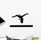 Gymnastics Silhouette Balance Beam Wall Decal