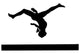 Gymnastics Silhouette Balance Beam Wall Decal