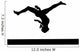 Gymnastics Silhouette Balance Beam Wall Decal