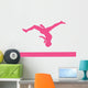 Gymnastics Beam Flip Purple Wall Decal