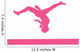 Gymnastics Beam Flip Purple Wall Decal