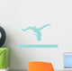 Gymnastics Silhouette - Balance Beam Flip Wall Decal