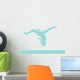 Gymnastics Silhouette - Balance Beam Flip Wall Decal