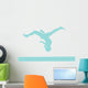 Gymnastics Silhouette - Balance Beam Flip Wall Decal