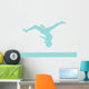 Gymnastics Silhouette - Balance Beam Flip Wall Decal