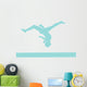 Gymnastics Silhouette - Balance Beam Flip Wall Decal