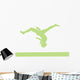 Gymnastics Beam Flip Green Wall Decal