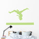 Gymnastics Beam Flip Green Wall Decal