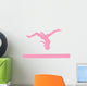 Gymnastics Beam Flip Pink Wall Decal