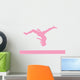Gymnastics Beam Flip Pink Wall Decal