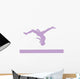 Gymnastics Beam Flip Purple Wall Decal