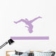 Gymnastics Beam Flip Purple Wall Decal