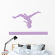 Gymnastics Beam Flip Purple Wall Decal