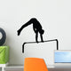 Gymnastics Silhouette Bar Flip Wall Decal