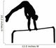 Gymnastics Silhouette Bar Flip Wall Decal