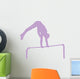 Gymnastics Silhouette Flip Lavender Wall Decal