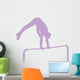 Gymnastics Silhouette Flip Lavender Wall Decal