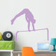 Gymnastics Silhouette Flip Lavender Wall Decal